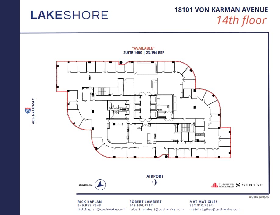 18101 Von Karman Ave, Irvine, CA for lease Floor Plan- Image 1 of 1