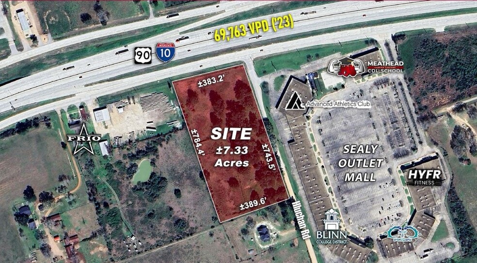 I-10 Frontage Rd & Hluchan Rd, Sealy, TX for sale - Building Photo - Image 1 of 3