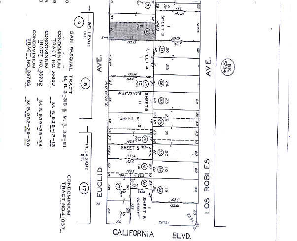 466 S Euclid Ave, Pasadena, CA à vendre - Plan cadastral - Image 2 de 3