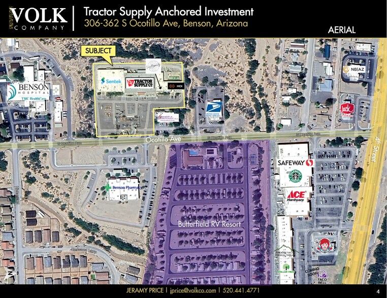 306-362-362 S Ocotillo Ave, Benson, AZ à vendre - Aérien - Image 2 de 17