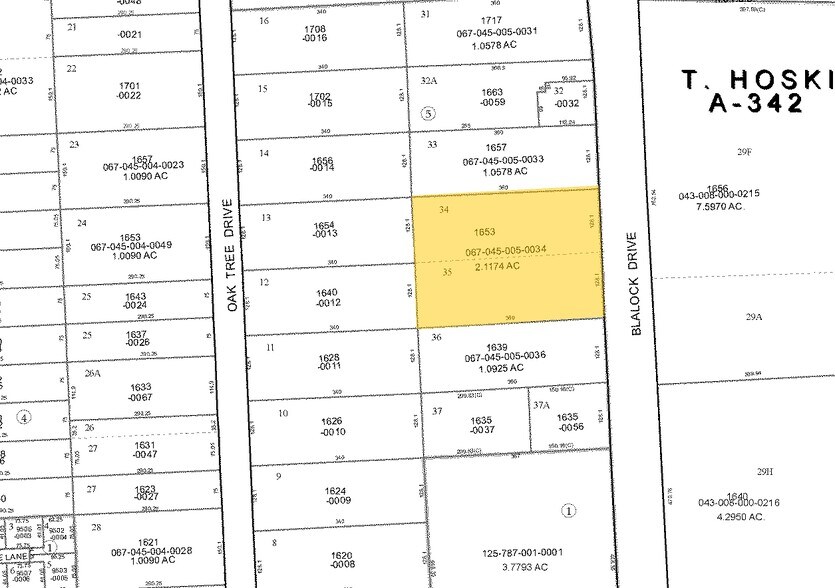1651 Blalock Rd, Houston, TX à louer - Plan cadastral - Image 2 de 2