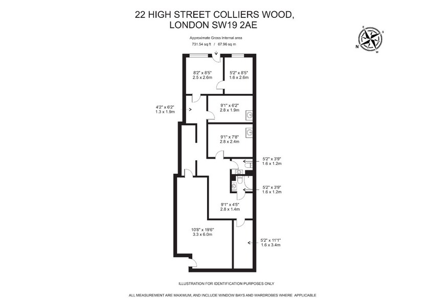 22 High Street Colliers Wood, Londres à louer - Plan d’étage - Image 2 de 2
