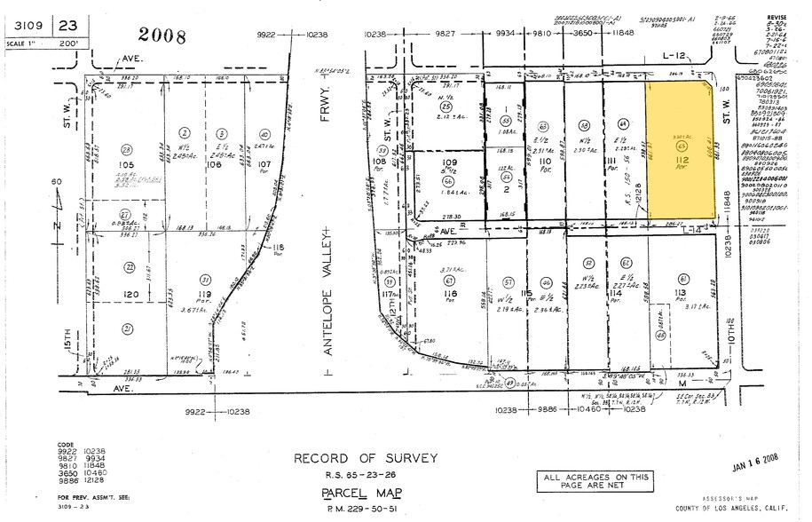 42135 10th St W, Lancaster, CA à vendre - Plan cadastral - Image 1 de 1