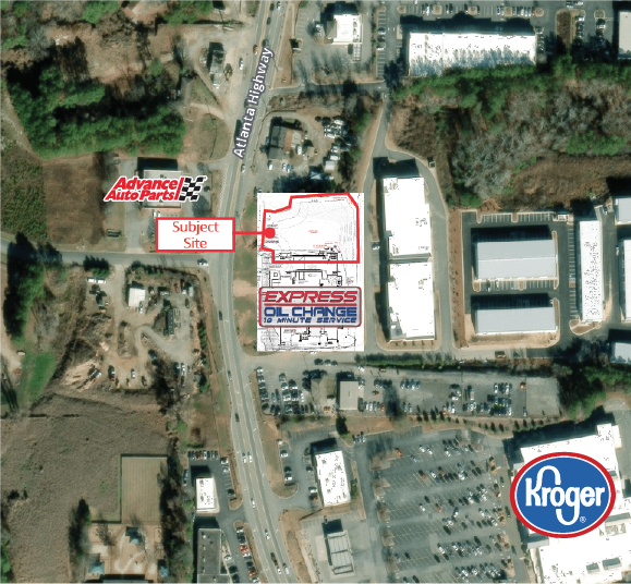 5605 Atlanta Hwy, Alpharetta, GA à vendre - Photo du bâtiment - Image 1 de 1