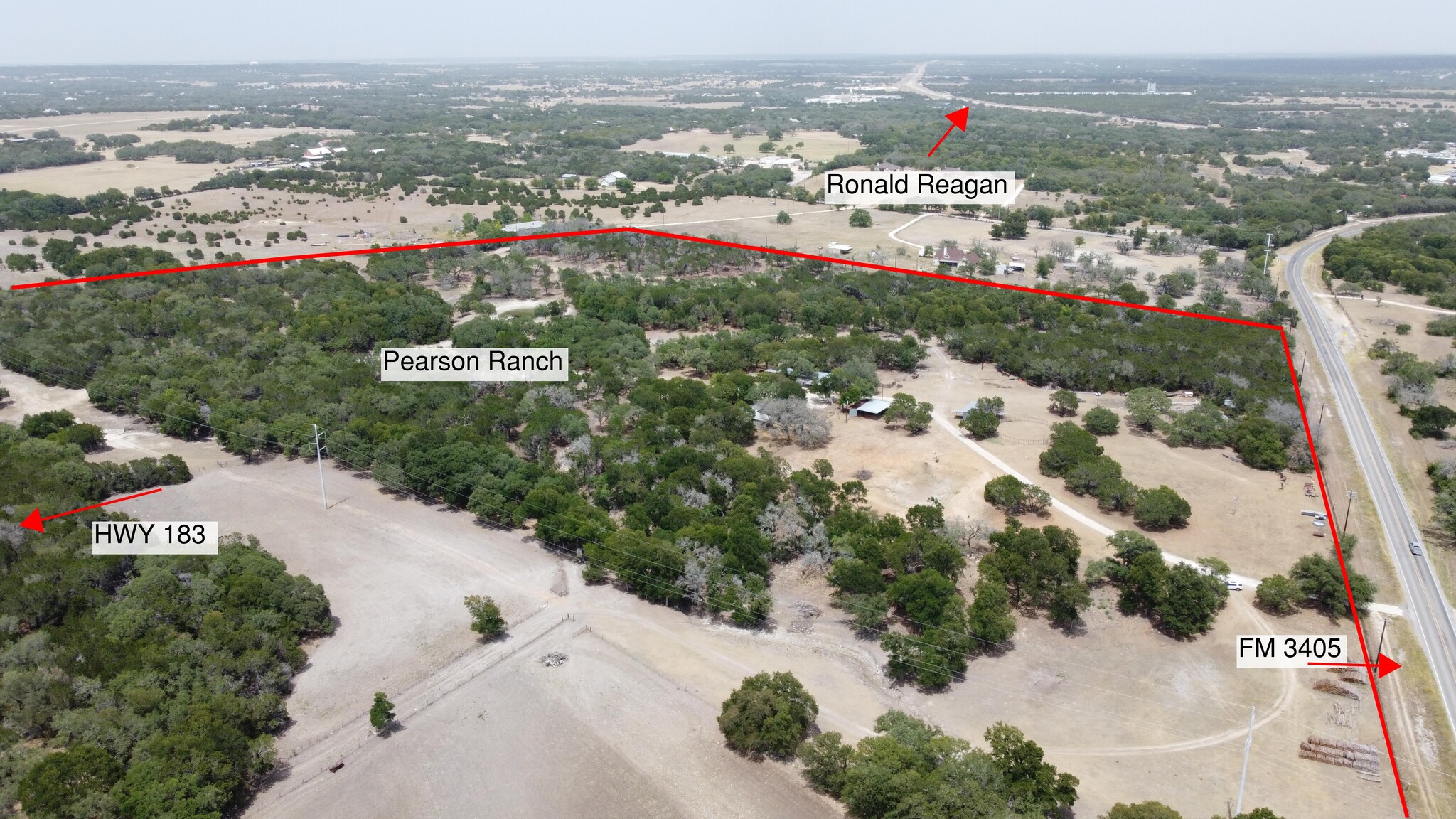 6750 FM 3405, Liberty Hill, TX for sale Aerial- Image 1 of 1