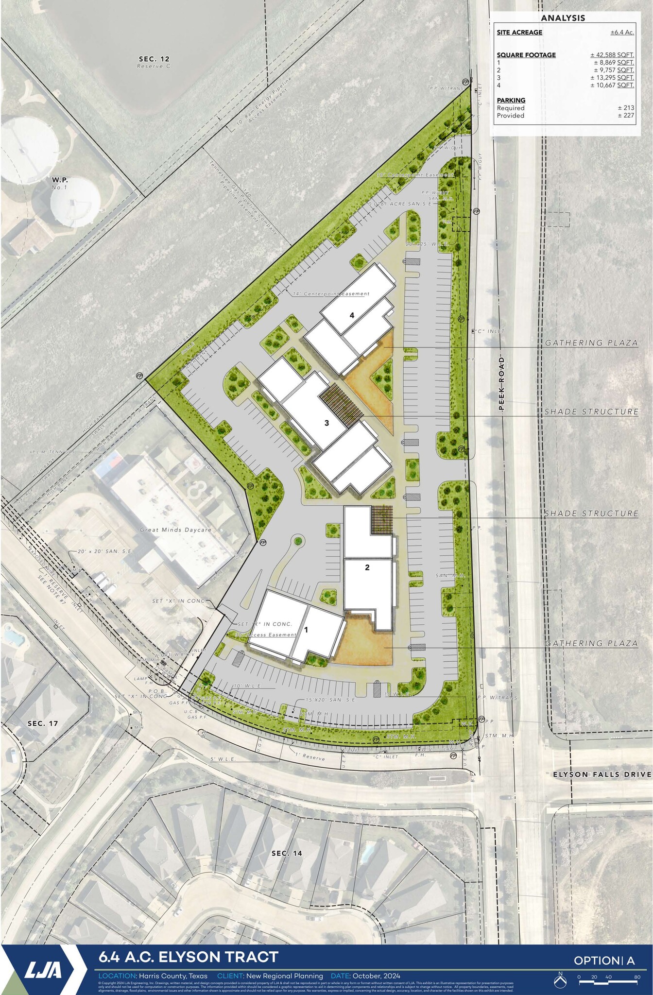 Peek Rd & Elyson Falls Dr, Katy, TX for lease Site Plan- Image 1 of 2