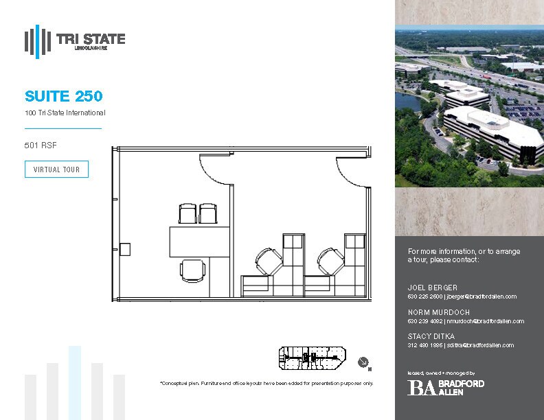 300 Tri State International, Lincolnshire, IL for lease Floor Plan- Image 1 of 1