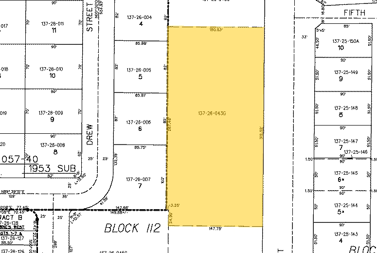 450 N Center St, Mesa, AZ à vendre - Plan cadastral - Image 3 de 5