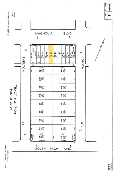 1112 W Magnolia Blvd, Burbank, CA for sale - Plat Map - Image 3 of 3