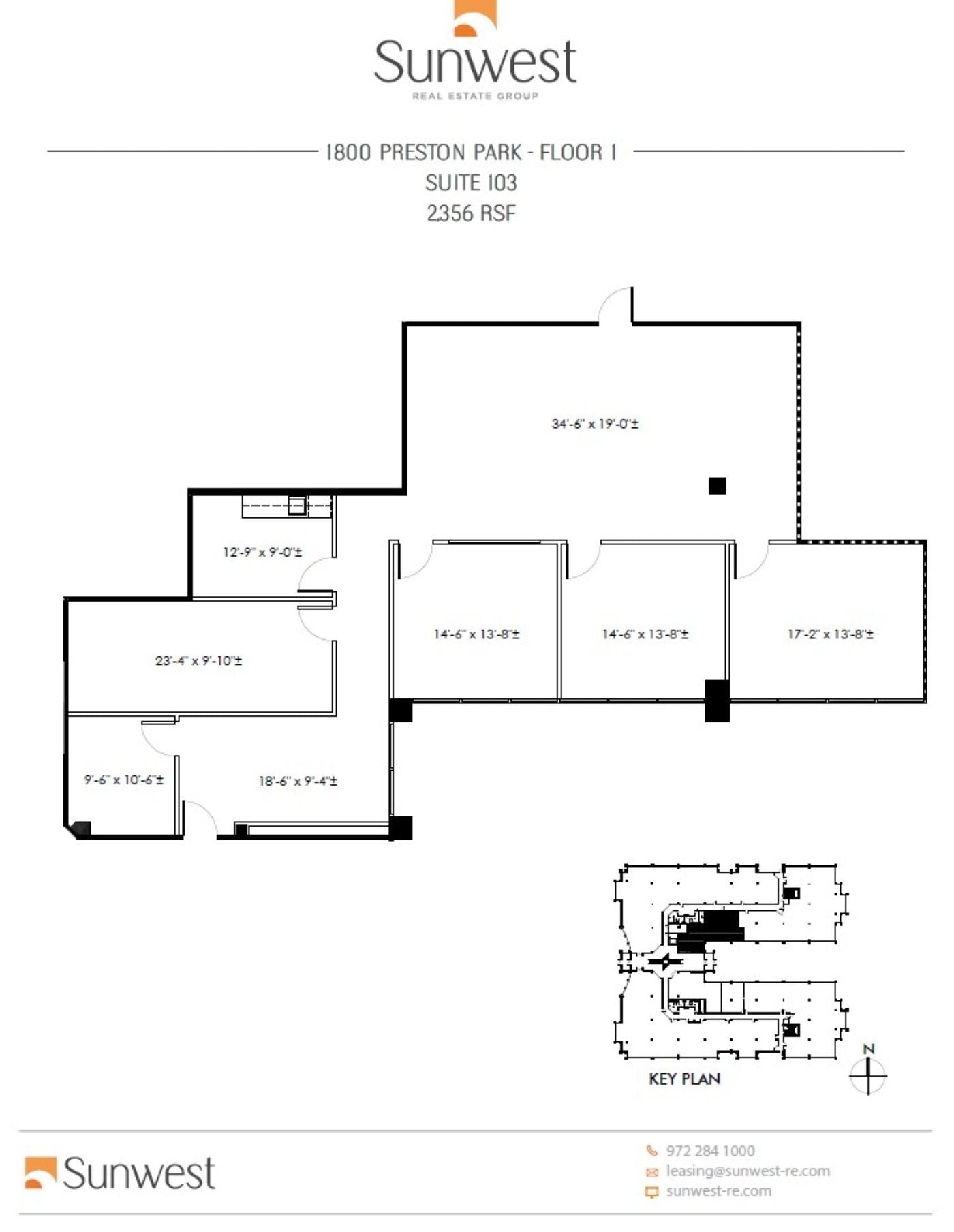 1800 Preston Park Blvd, Plano, TX à louer Plan d’étage- Image 1 de 1