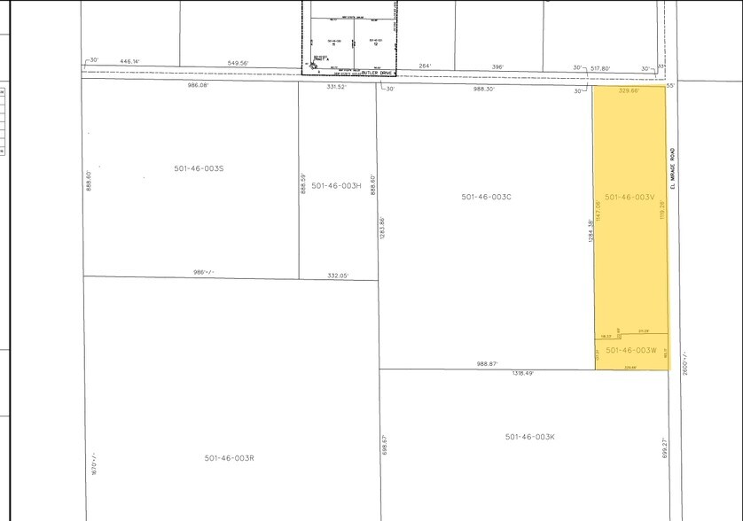 12301 W Butler Dr, El Mirage, AZ for sale - Plat Map - Image 2 of 2