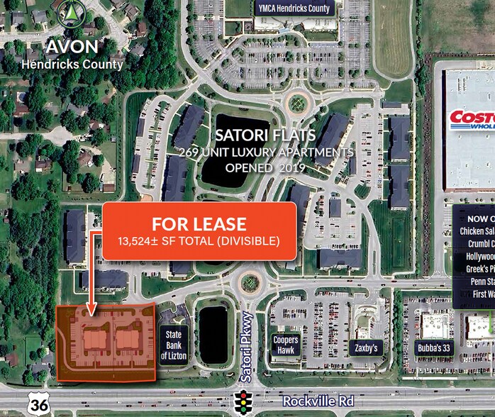 E US 36 & Satori Pkwy, Avon, IN à louer - Plan de site - Image 3 de 4