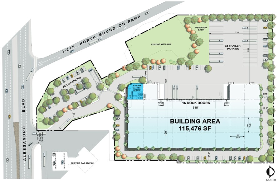 2610 E Alessandro Blvd, Riverside, CA à louer - Plan de site - Image 1 de 5