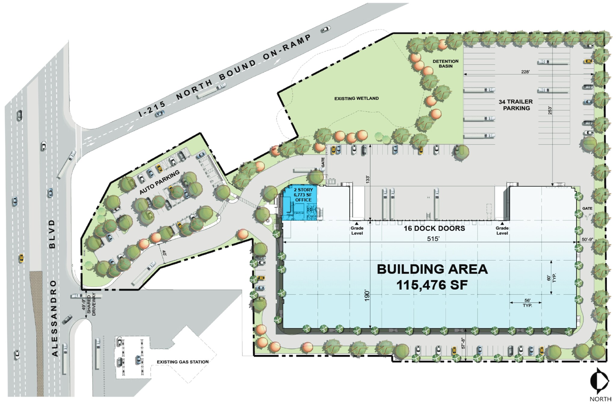 2610 E Alessandro Blvd, Riverside, CA à louer Plan de site- Image 1 de 6