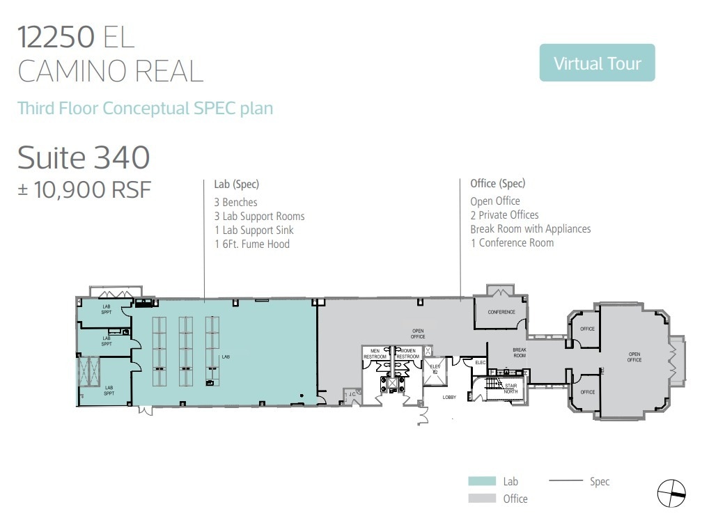 12250 El Camino Real, San Diego, CA à louer Plan d’étage- Image 1 de 1