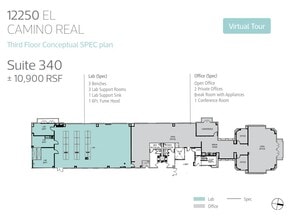 12250 El Camino Real, San Diego, CA à louer Plan d’étage- Image 1 de 1