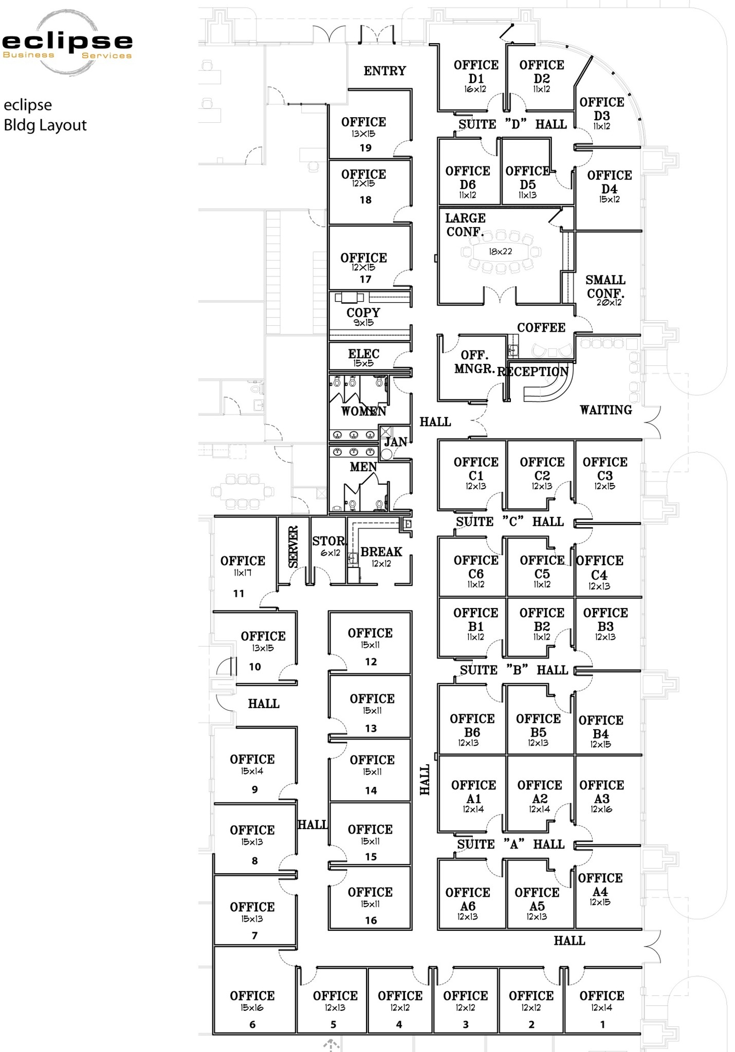 1000-1480 Environ Way, Chapel Hill, NC à louer Plan d  tage- Image 1 de 1