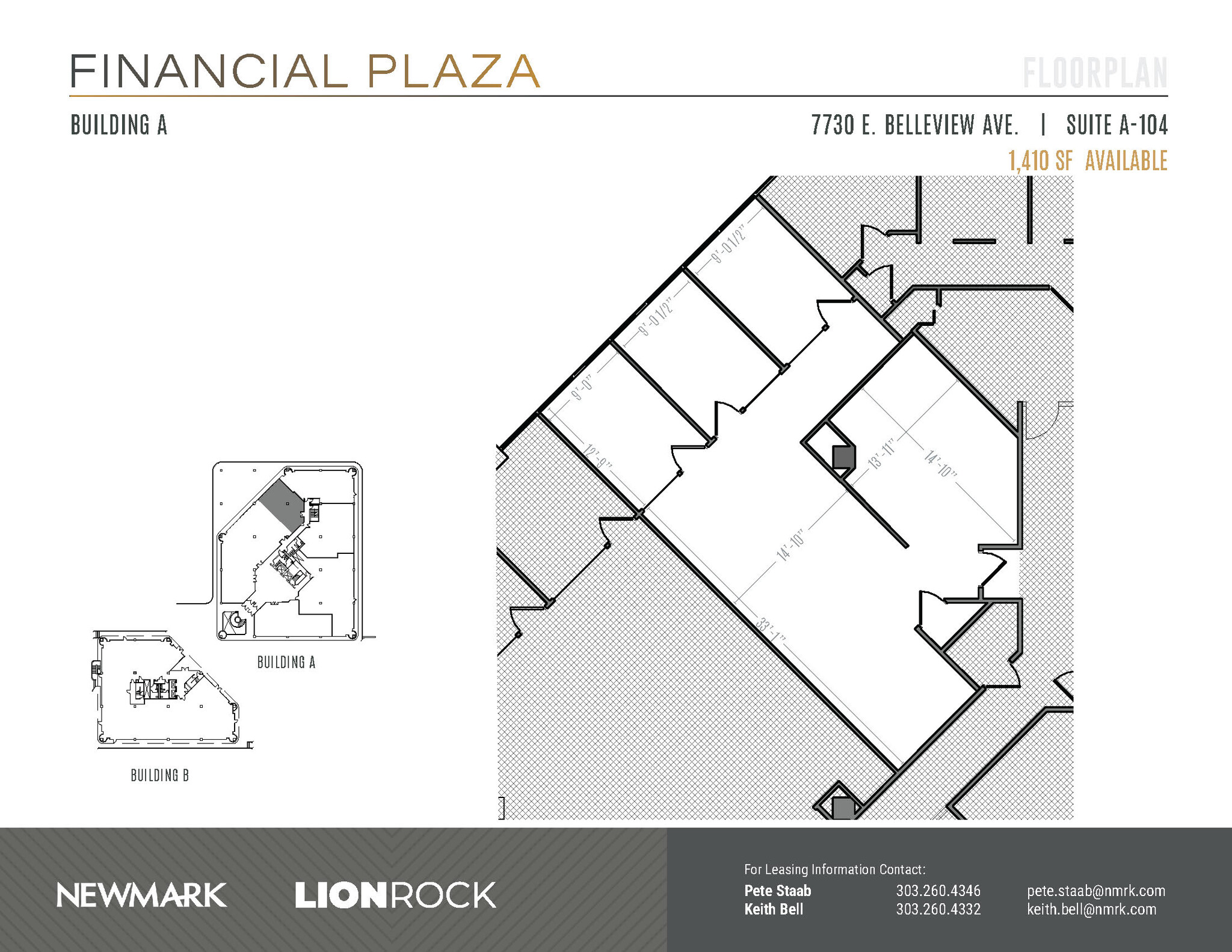 7730 E Belleview Ave, Greenwood Village, CO for lease Floor Plan- Image 1 of 2
