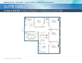 1415 L St, Sacramento, CA à louer Plan d’étage- Image 1 de 2