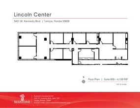 5401 W Kennedy Blvd, Tampa, FL for lease Site Plan- Image 1 of 6