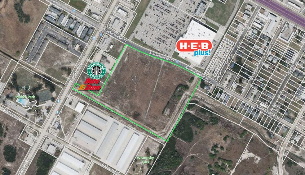 517 Knickerbocker, Corpus Christi, TX à vendre - Aérien - Image 2 de 6