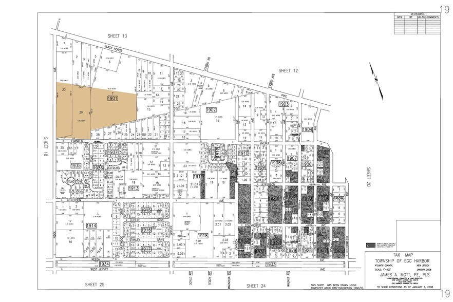 108 Franklin Ave, Egg Harbor Township, NJ for sale - Plat Map - Image 2 of 5