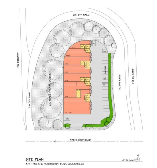 4719 E Washington Blvd, Commerce, CA à louer - Plan de site - Image 2 de 9