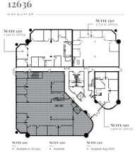 12626 High Bluff Dr, San Diego, CA à louer Plan d’étage- Image 1 de 1