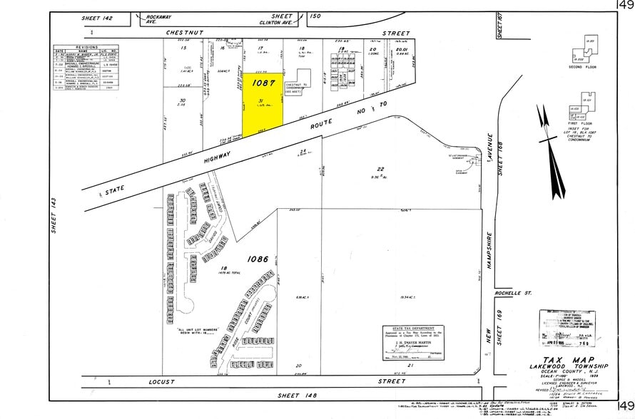 435 Highway 70, Lakewood, NJ for sale - Plat Map - Image 2 of 2