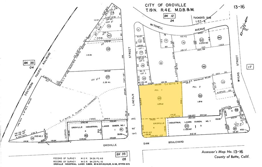 1820 Oro Dam Blvd E, Oroville, CA for lease - Plat Map - Image 2 of 46