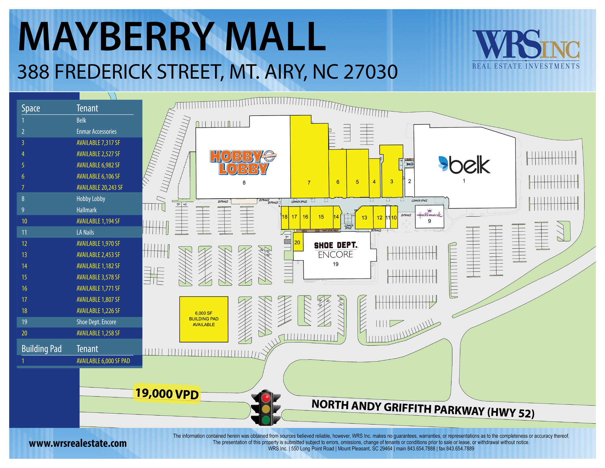 388 Frederick St, Mount Airy, NC for lease Building Photo- Image 1 of 1