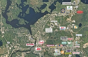 2121 Lincoln St, Rhinelander, WI - AÉRIEN  Vue de la carte