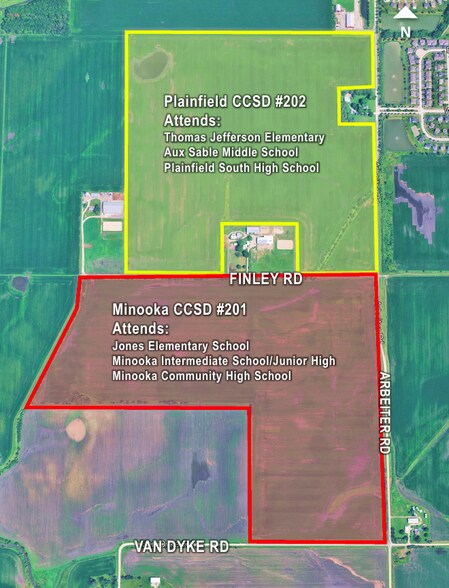 2275 Finley Rd, Minooka, IL à vendre - Aérien - Image 3 de 6