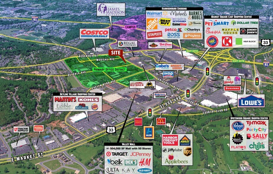 350 University Blvd, Harrisonburg, VA à vendre - Photo du bâtiment - Image 2 de 40