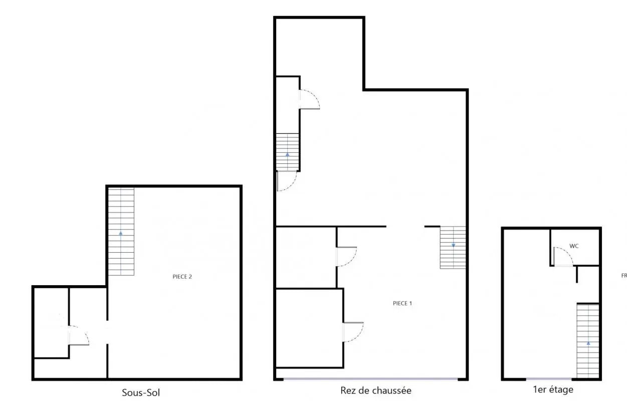 Retail in Paris for sale Floor Plan- Image 1 of 2