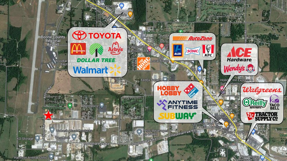 1901 Airport Rd, Harrison, AR à louer - Photo du bâtiment - Image 3 de 3