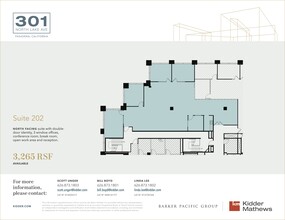 301 N Lake Ave, Pasadena, CA for lease Floor Plan- Image 1 of 1