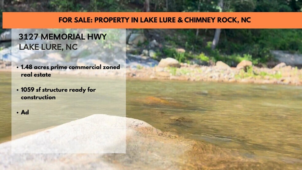3127 Memorial Hwy, Lake Lure, NC à vendre - Vidéo sur l’inscription commerciale - Image 2 de 7