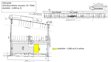 2535 Blue Willow Dr, Houston, TX for lease Site Plan- Image 1 of 3