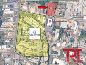 670 Crossover Rd, Tupelo, MS - Aérien  Vue de la carte