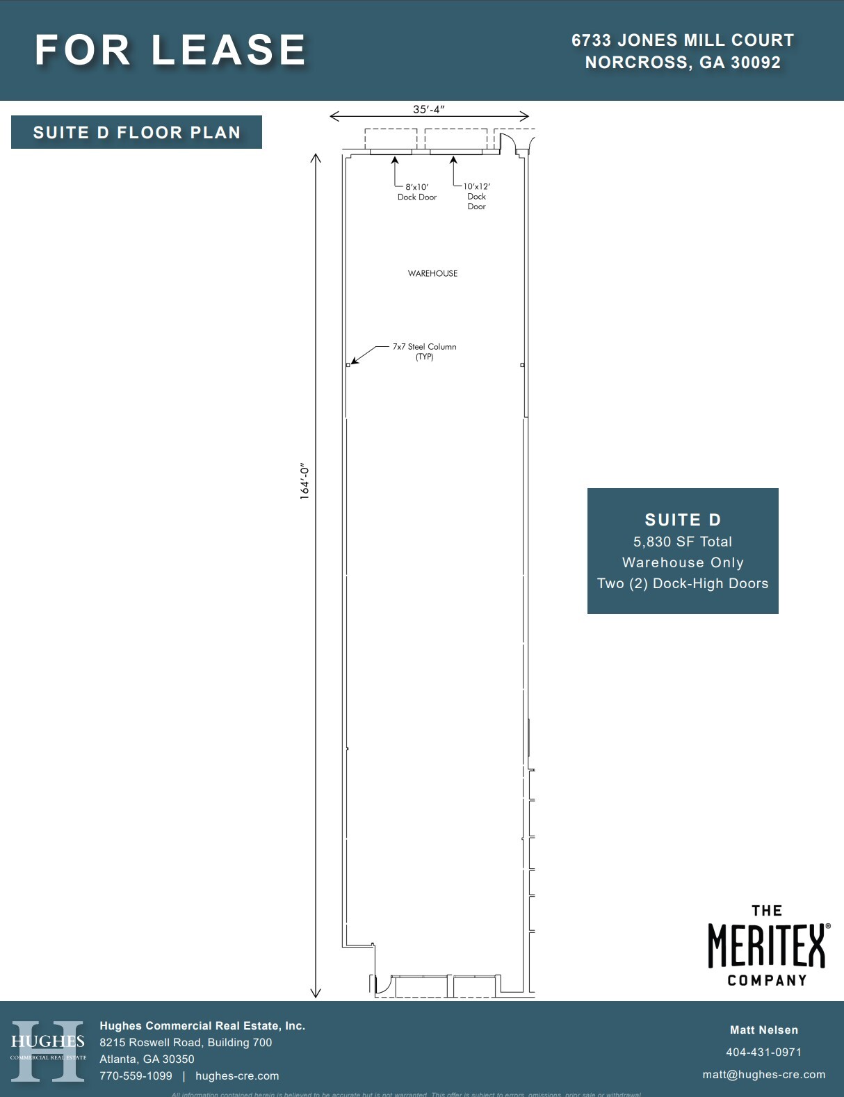 6733 Jones Mill Ct, Peachtree Corners, GA for lease Floor Plan- Image 1 of 1