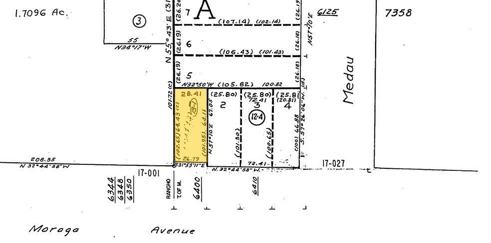 6400 Moraga Ave, Oakland, CA à louer - Plan cadastral - Image 2 de 5