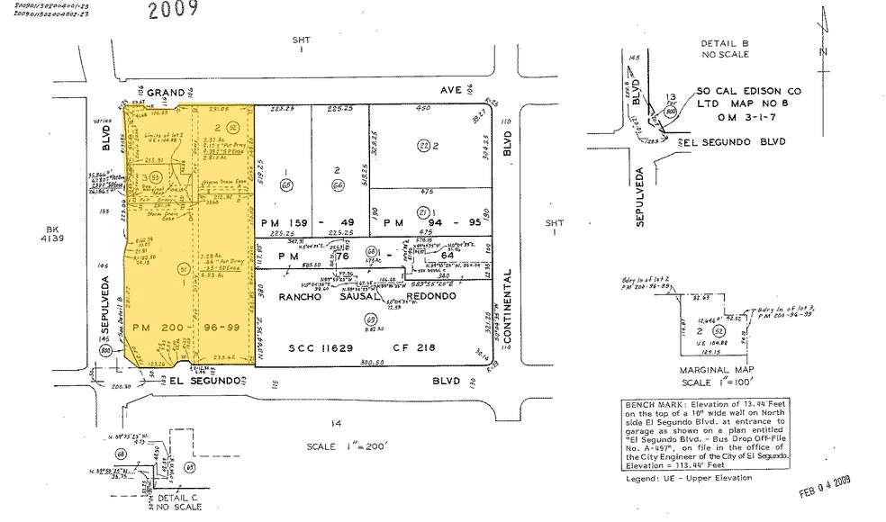 100 N Pacific Coast Hwy, El Segundo, CA for lease - Plat Map - Image 2 of 18