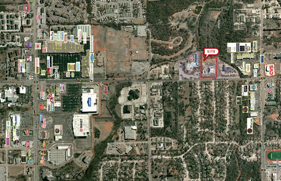 1138 S Bryant Ave, Edmond, OK for sale - Aerial - Image 3 of 3