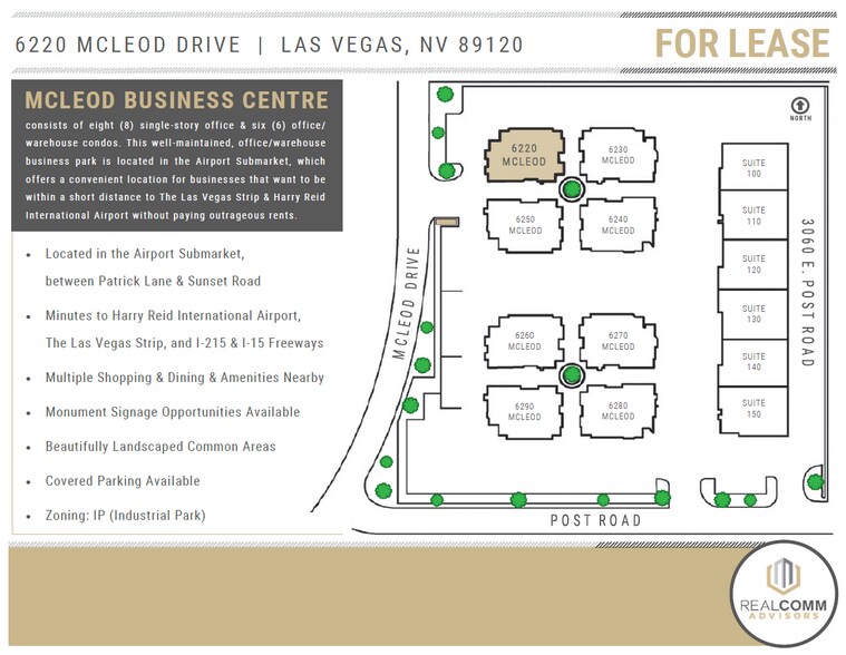 6220 McLeod Dr, Las Vegas, NV à louer - Photo du bâtiment - Image 2 de 8