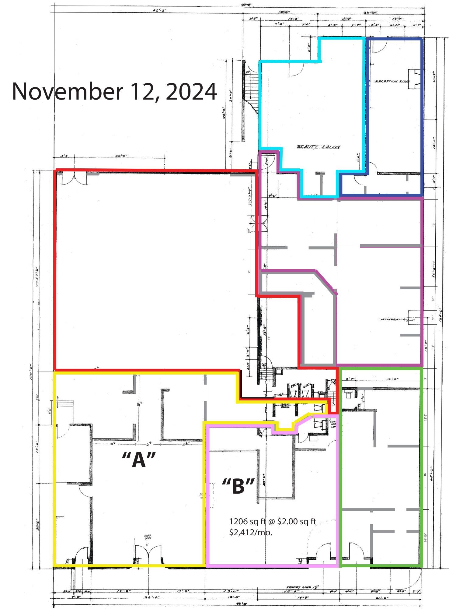 3923-3925 Long Beach Blvd, Long Beach, CA à louer Plan d  tage type- Image 1 de 1