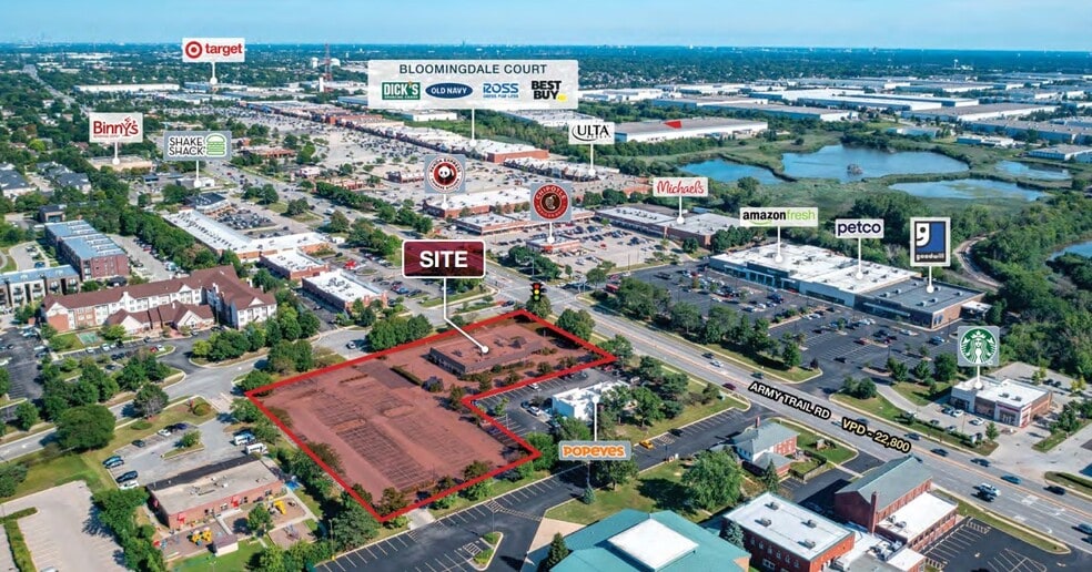 391 W Army Trail Rd, Bloomingdale, IL à louer - Aérien - Image 2 de 2