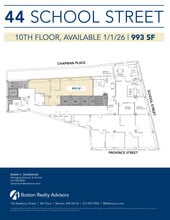 44 School St, Boston, MA à louer Plan d’étage- Image 1 de 1