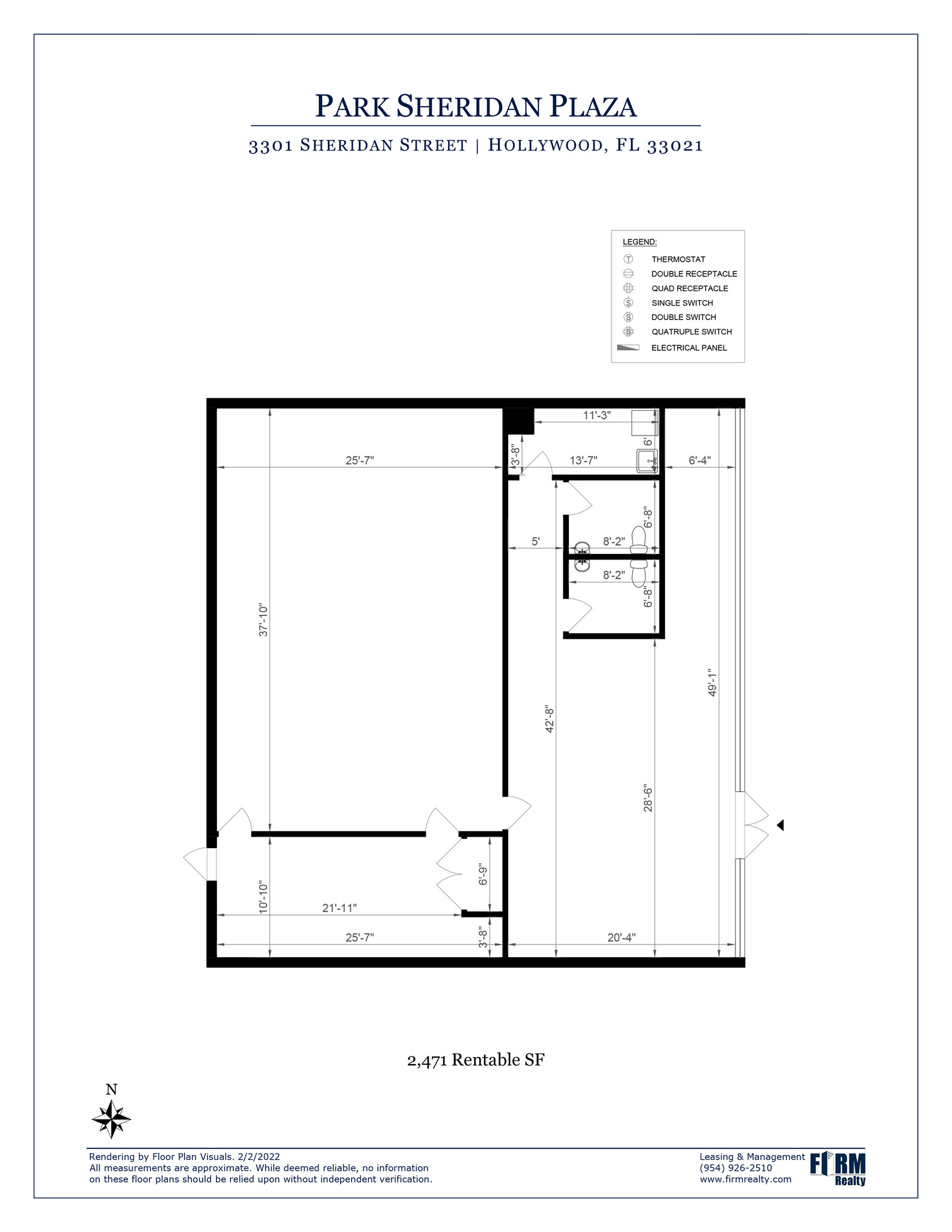 3301-3357 Sheridan St, Hollywood, FL à louer Plan d’étage- Image 1 de 1