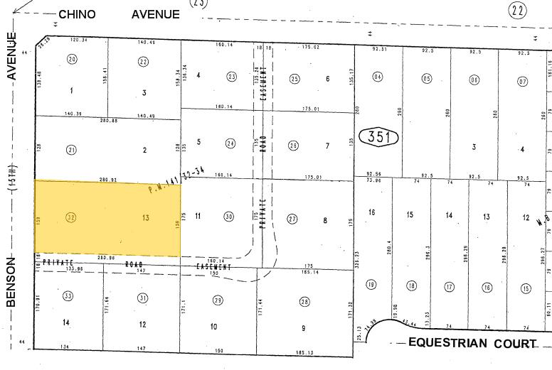 13353 Benson Ave, Chino, CA for lease - Plat Map - Image 3 of 3